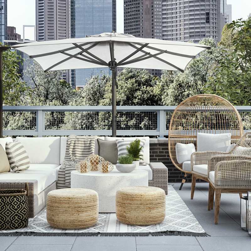 Contemporary Outdoor Space Design by Havenly Interior Designer Melisa