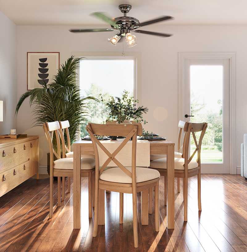 Coastal, Industrial Dining Room Design by Havenly Interior Designer Dayana