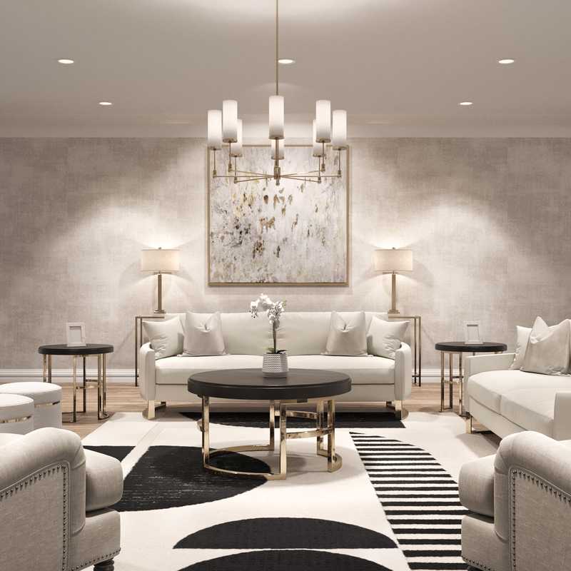 Contemporary, Transitional Living Room Design by Havenly Interior Designer Denise